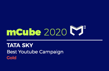 mCube 2020 TATA SKY Best Youtube Campaign Gold