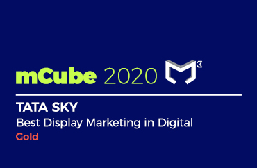 mCube 2020 TATA SKY Best Display Marketing in Digital Gold